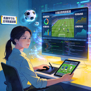 数据科学家李娜，精通机器学习与足球数据建模，通过高阶数据预测比赛走势与球员表现