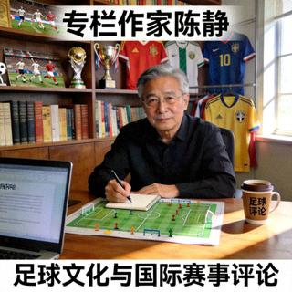 专栏作家陈静，资深体育媒体人，以犀利文笔与深刻洞察力撰写足球文化与国际赛事评论